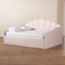 Baxton Studio Timila Modern and Contemporary Light Pink Velvet Fabric Upholstered Queen Size Daybed 213-11552-ZORO - alternate 3